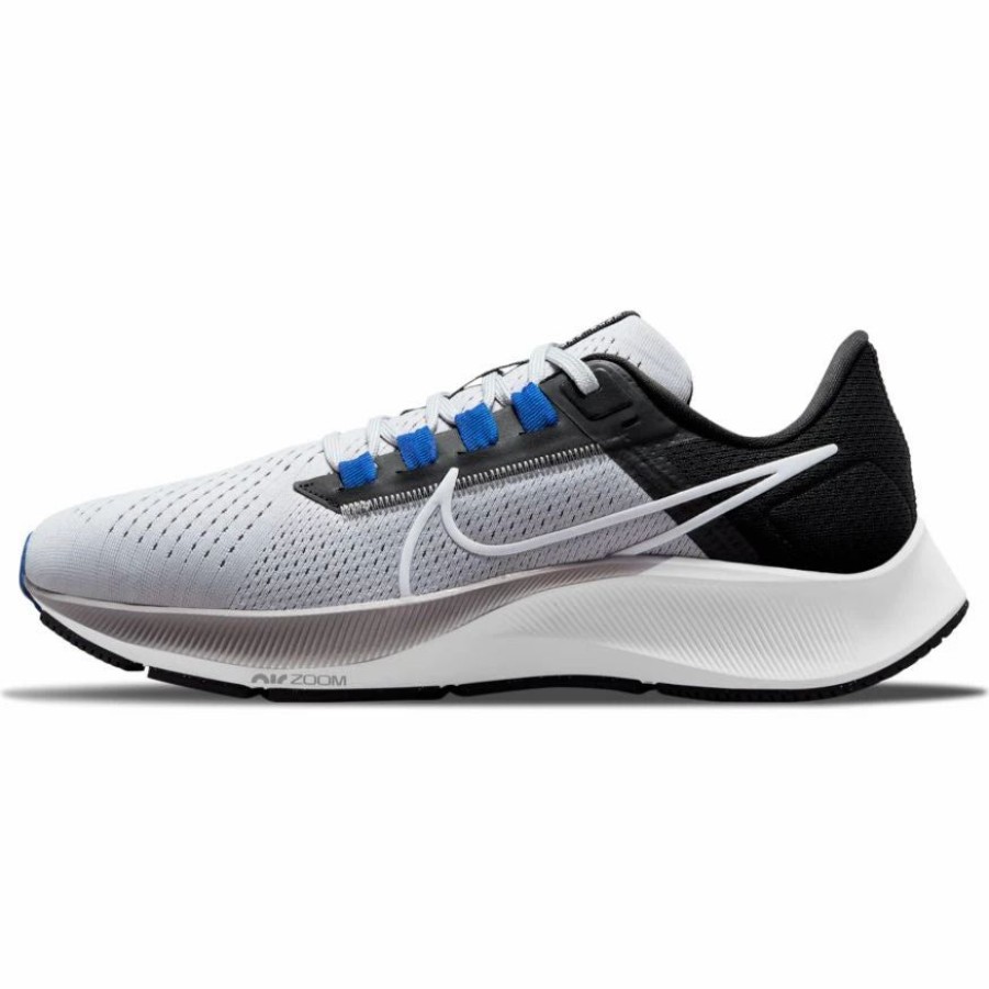 * Nike Men'S Zoom Pegasus 38 (006 Wolf Grey/White/Black/Hyper Royal) Footwear