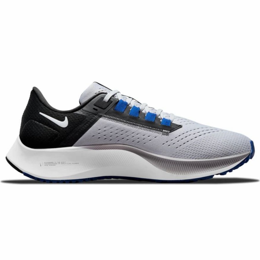 * Nike Men'S Zoom Pegasus 38 (006 Wolf Grey/White/Black/Hyper Royal) Footwear