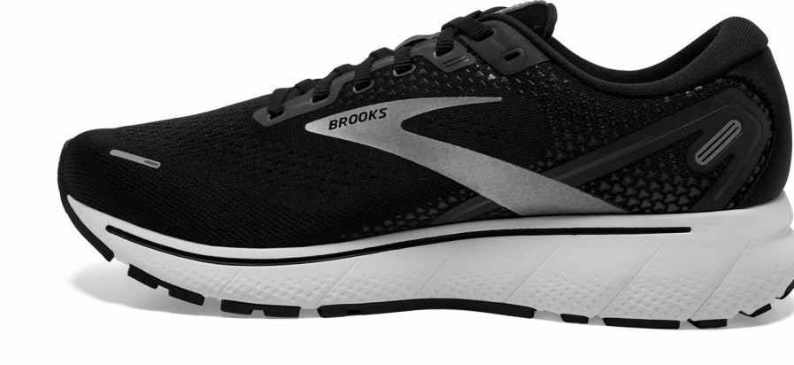 * Brooks Women'S Ghost 14 (057 Black/White/Silver) Footwear