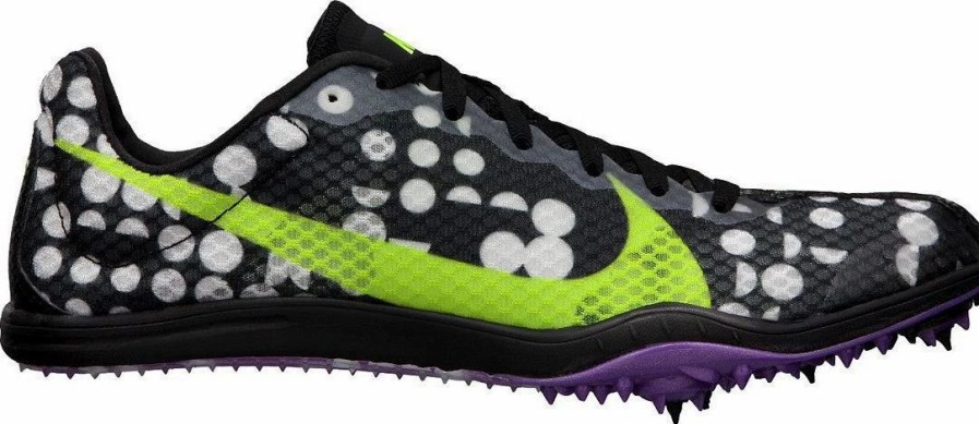 * Nike Women'S Zoom W 4 (075 Black/Volt-Laser Purple-White) Footwear