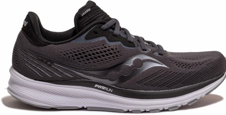 * Saucony Women'S Ride 14 (45 Charcoal/Black) Footwear