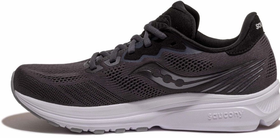 * Saucony Women'S Ride 14 (45 Charcoal/Black) Footwear