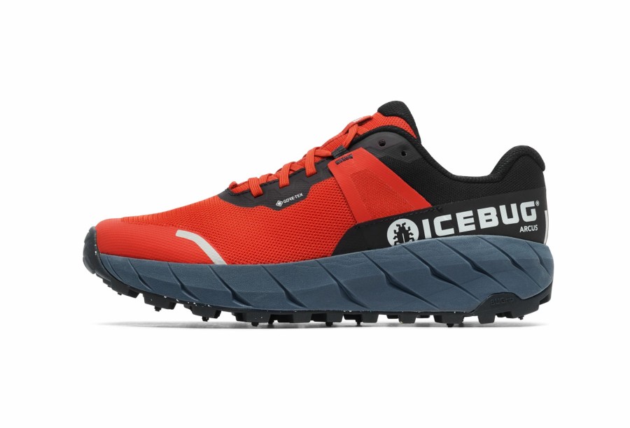 * Icebug Men'S Arcus Bugrip Gtx (9B Midnight/Red) Footwear