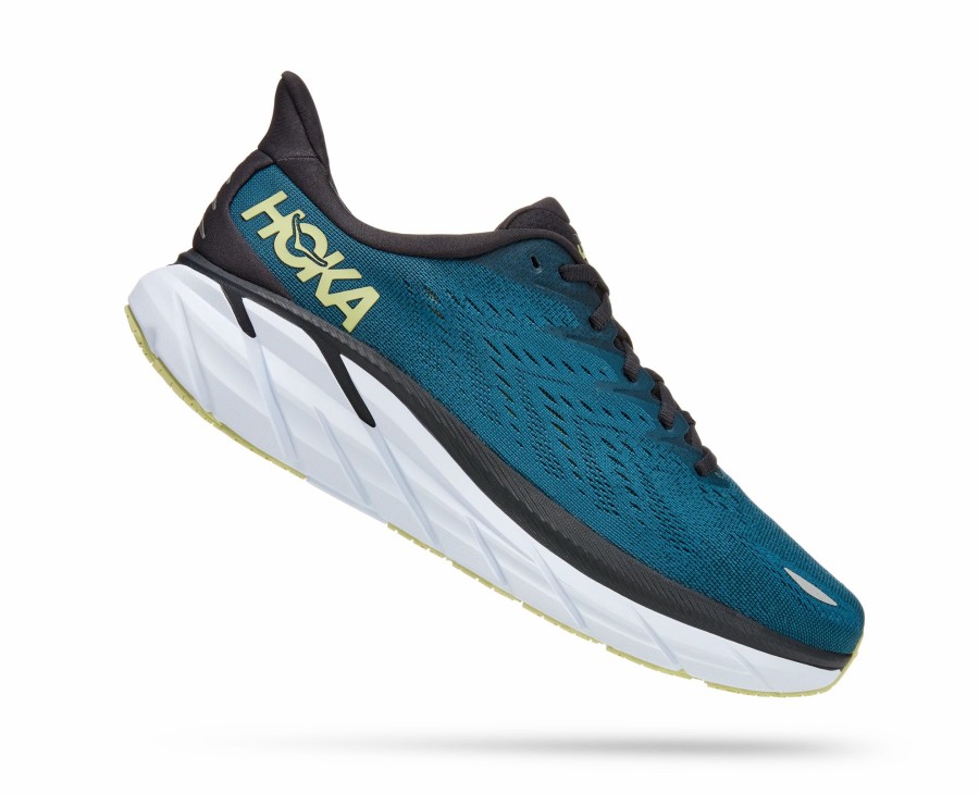 * Hoka Men'S Clifton 8 (Bcbt Blue Coral/Butterfly) Footwear