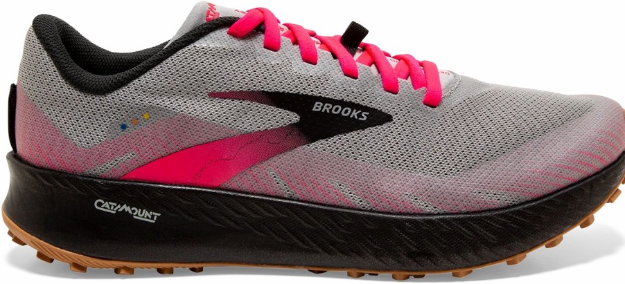 * Brooks Women'S Catamount (098 Alloy/Pink/Black) Footwear