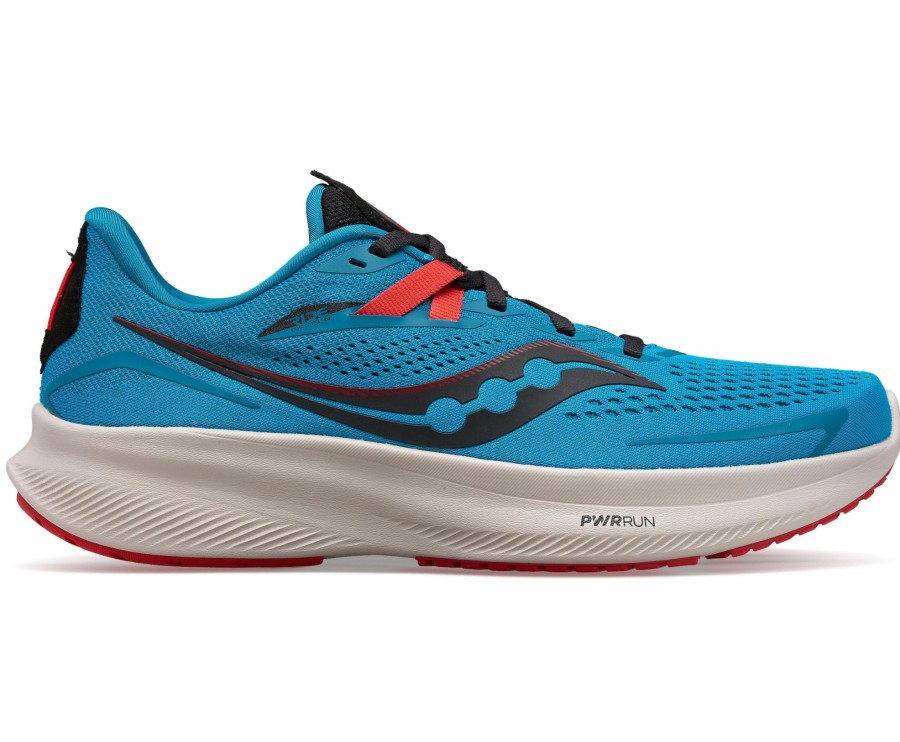 * Saucony Men'S Ride 15 (31 Ocean/Black) Footwear