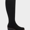 * Aerosoles Binocular Black Faux Suede Tall Boots