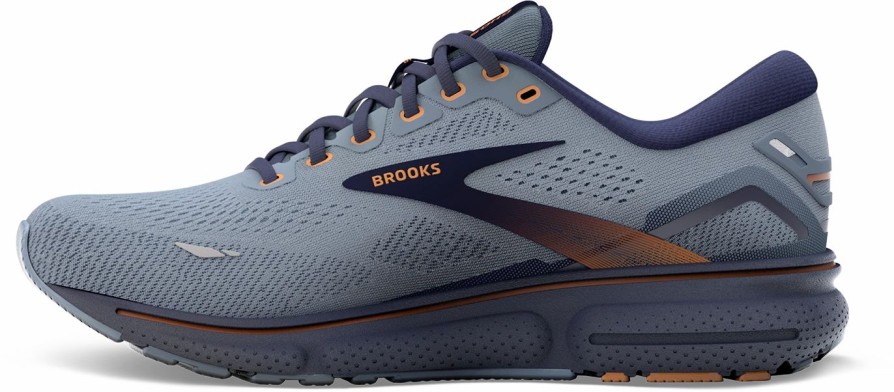 * Brooks Men'S Ghost 15 (025 Flintstone/Peacoat/Oak) Footwear