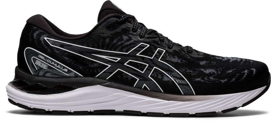 * Asics Women'S Gel-Cumulus 23 Wide (001 Black/White) Footwear