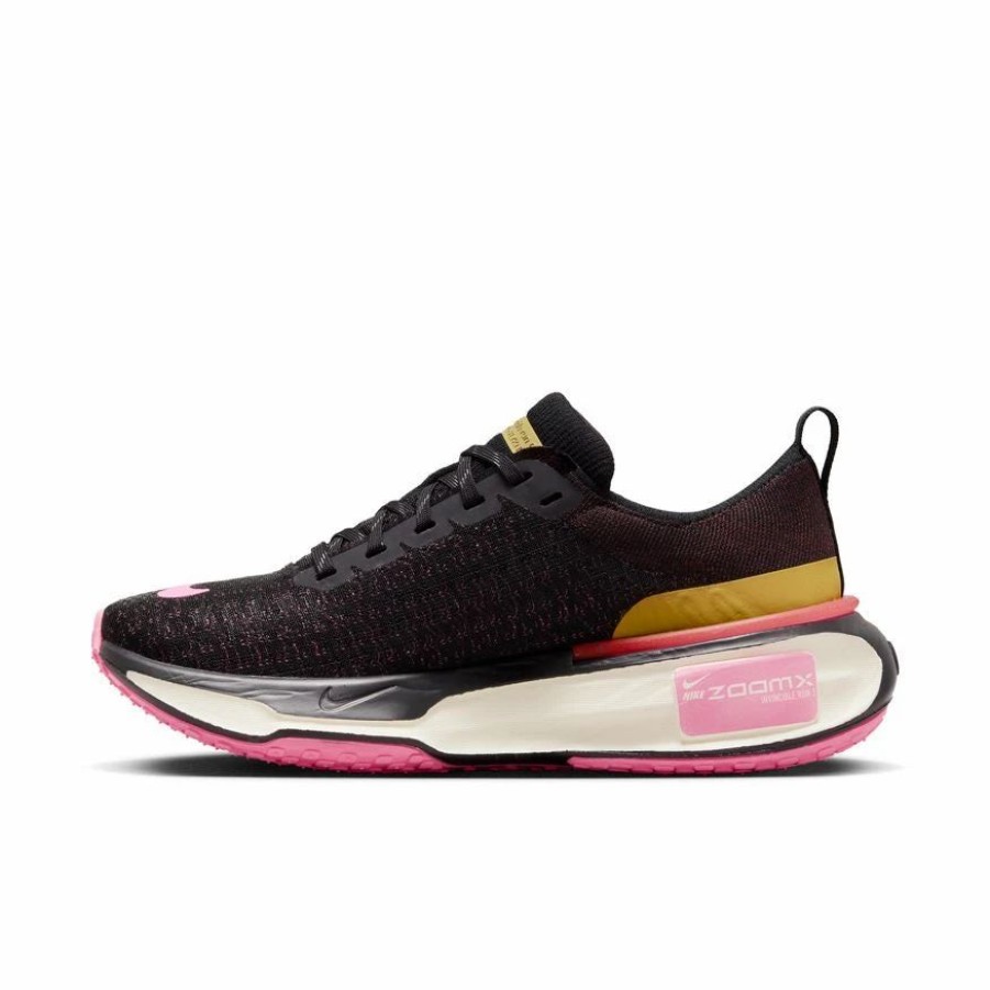 * Nike Women'S Zoomx Invincible Run Flyknit 3 (200 Earth/Pink Spell/Black/Wheat Gold) Footwear