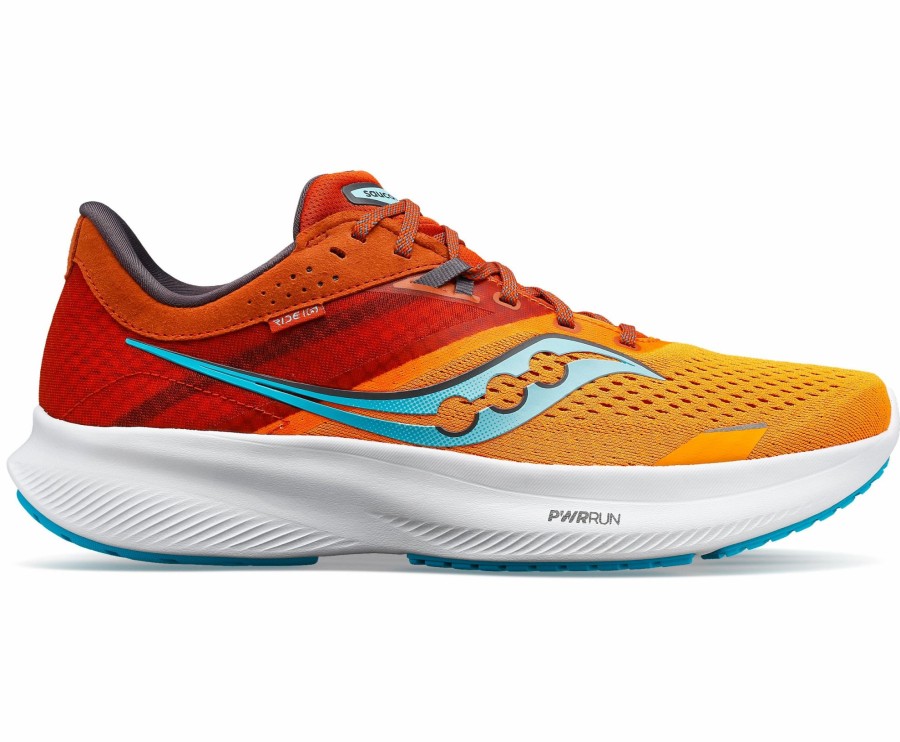 * Saucony Men'S Ride 16 (25 Marigold/Lava) Footwear