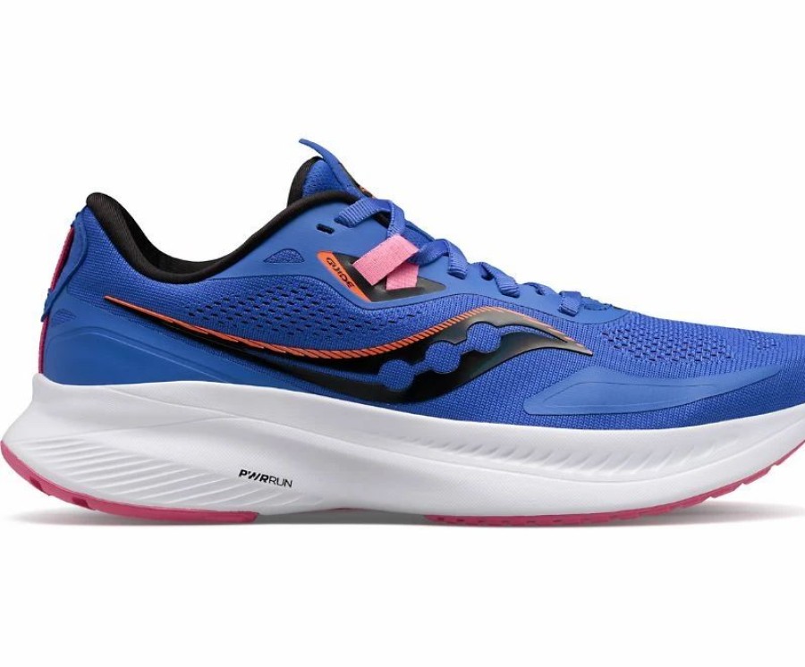 * Saucony Women'S Guide 15 (125 Blue Raz/Zest) Footwear