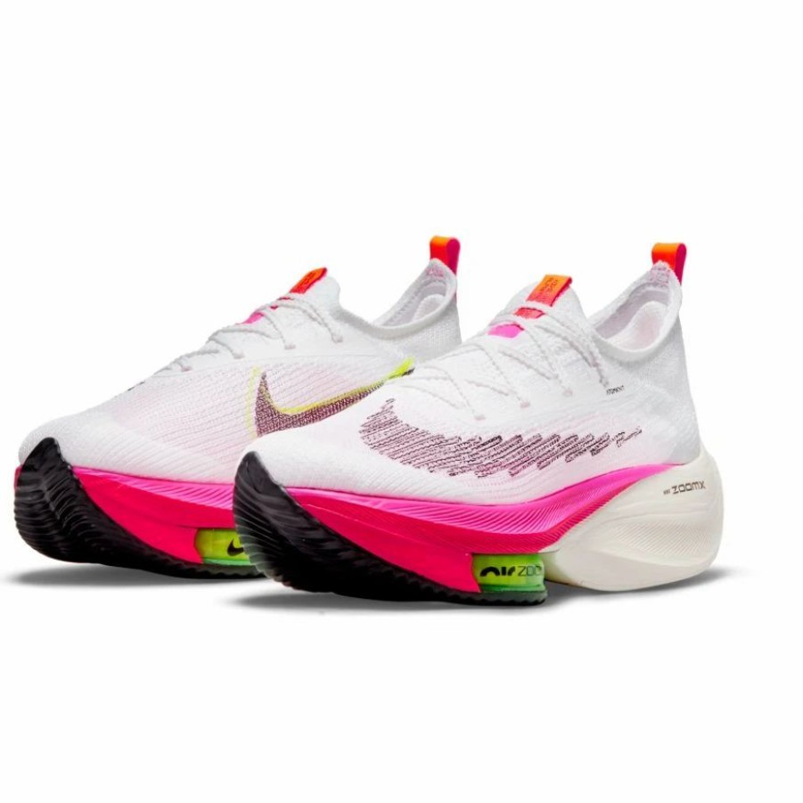 * Nike Women'S Air Zoom Alphafly Next% "Rawdacious" (100 White/Black-Black-Black) Footwear