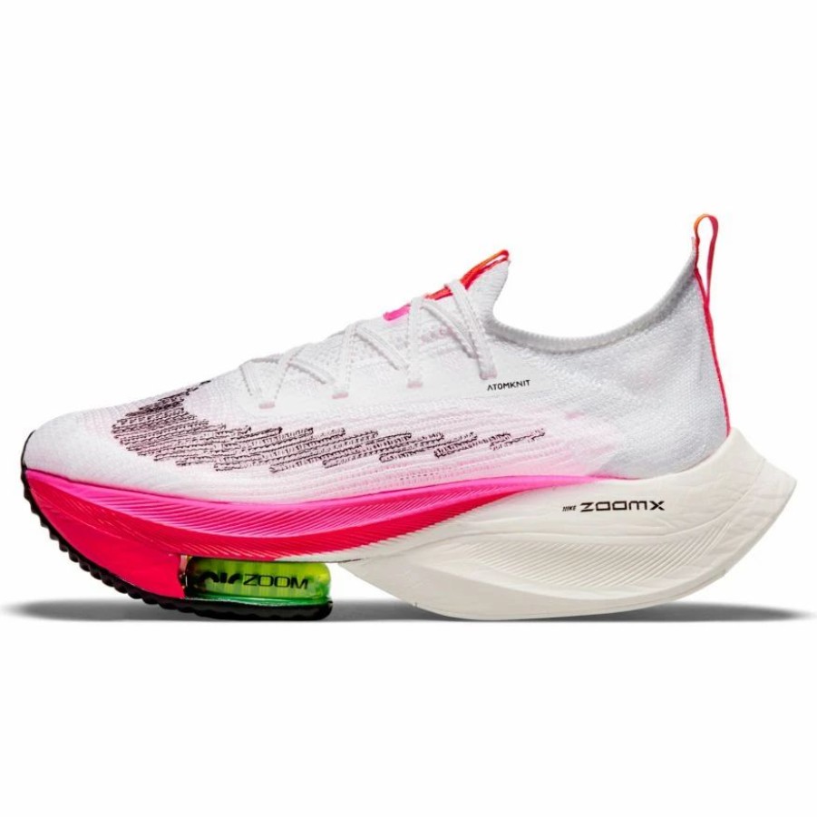 * Nike Women'S Air Zoom Alphafly Next% "Rawdacious" (100 White/Black-Black-Black) Footwear