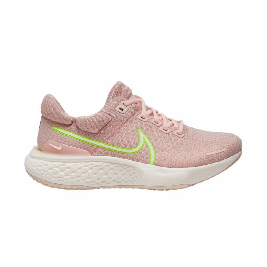 * Nike Women'S Zoomx Invincible Run Flyknit 2 (600 Atmosphere/Sail/Volt/Pink Oxford) Footwear