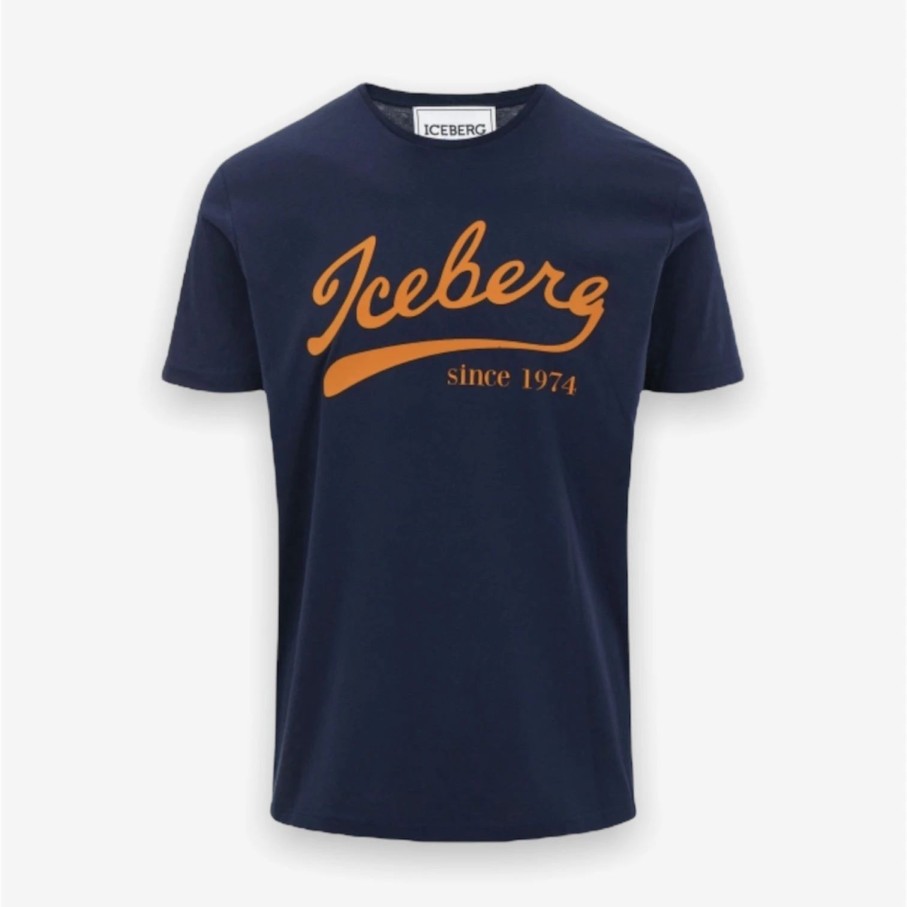 * Iceberg Script Navy Tee Iceberg