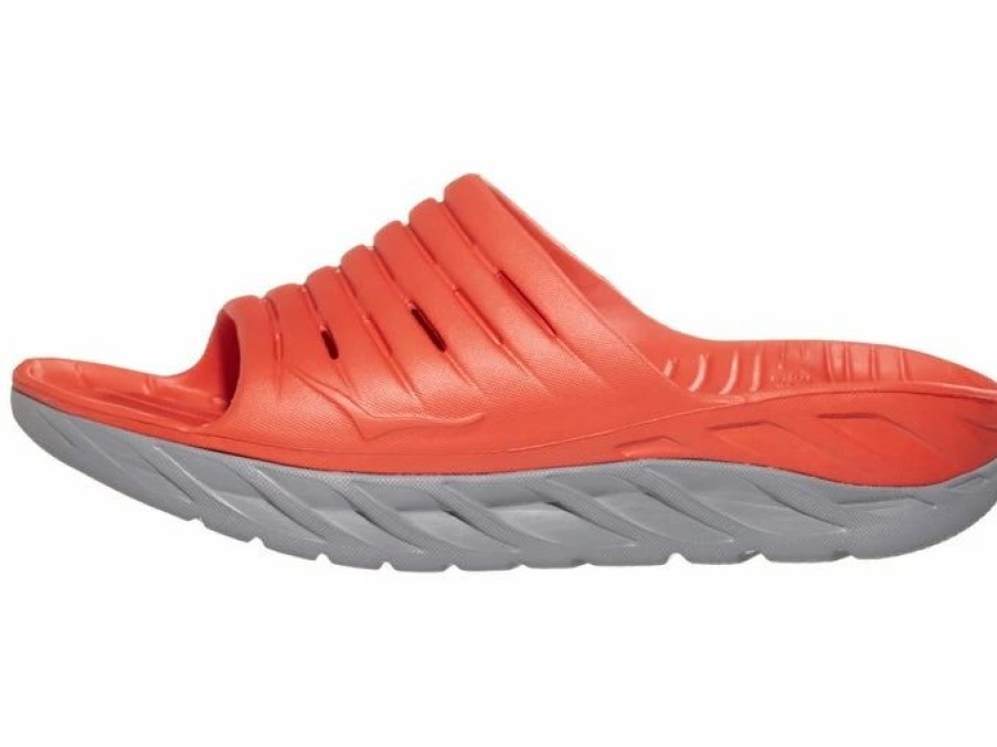 * Hoka Men'S Ora Recovery Slide (Mrwdv Mandarin Red) Footwear