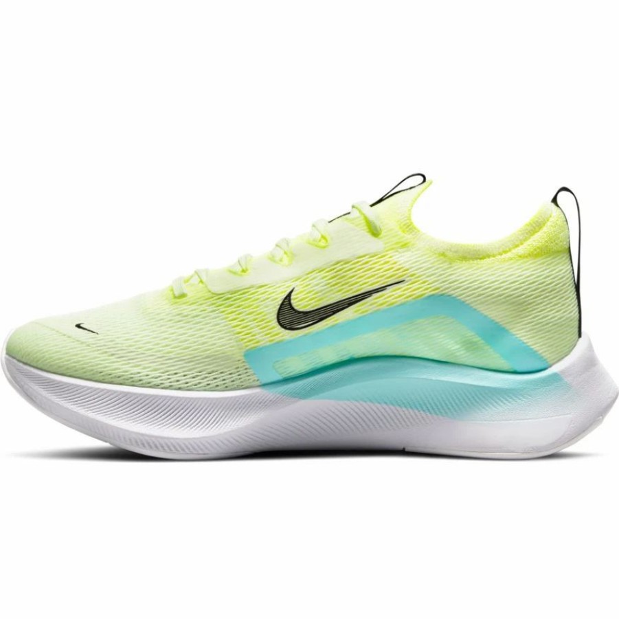 * Nike Women'S Zoom Fly 4 (700 Barely Volt/Black/Dynamic Turquoise Volt) Footwear