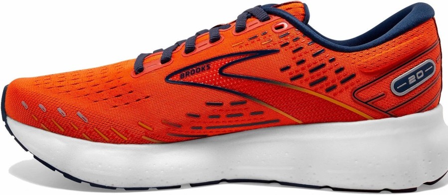 * Brooks Men'S Glycerin 20 (843 Orange/Titan/Flame) Footwear