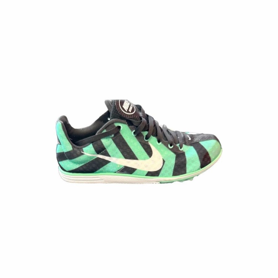 * Nike Women'S Zoom Rival D 8 (310 Green Glow/White-Dark Charcoal) Footwear