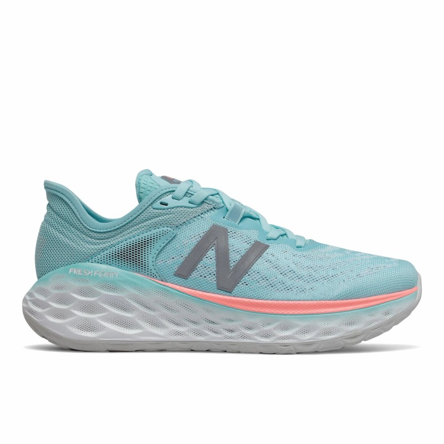 * New Balance Women'S Fresh Foam More V2 (Bp Sea Salt With Newport Blue) Footwear