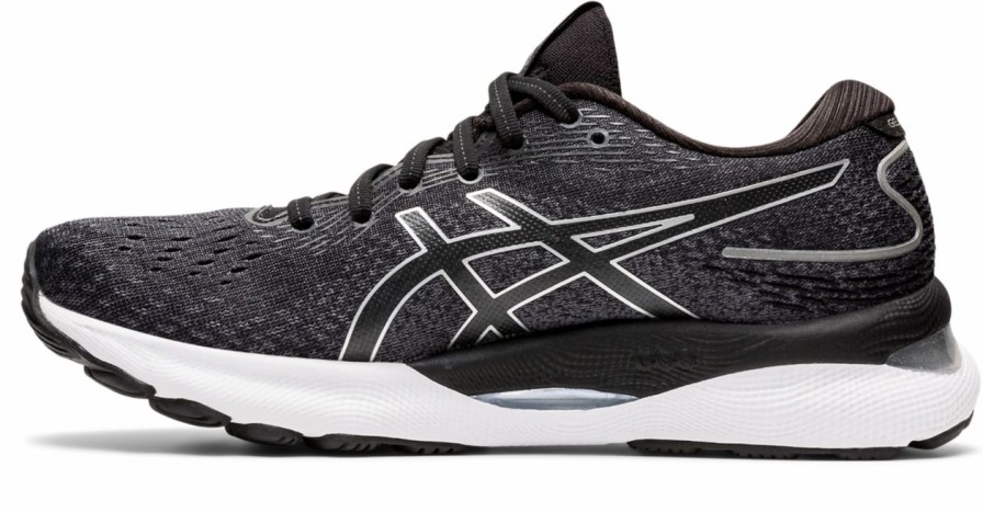 * Asics Women'S Gel-Nimbus 24 (001 Black/Pure Silver) Footwear