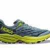 * Hoka Men'S Speedgoat 5 (Sbdct Stone Blue/Dark Citron) Footwear