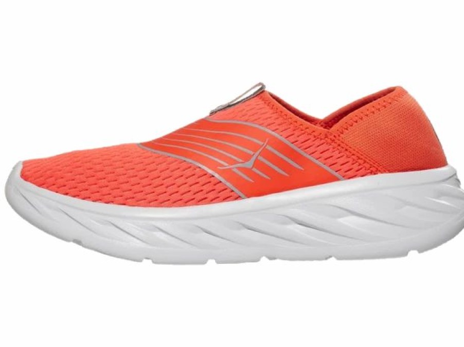 * Hoka Men'S Ora Recovery Shoe (Mrlr Mandarin Red/White) Footwear