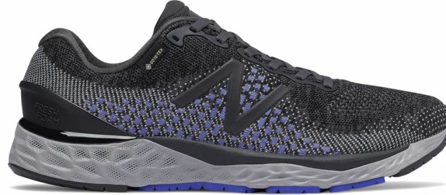 * New Balance Men'S 880 V10 Gtx (Gx Black/Thunder/Cobalt Blue) Footwear