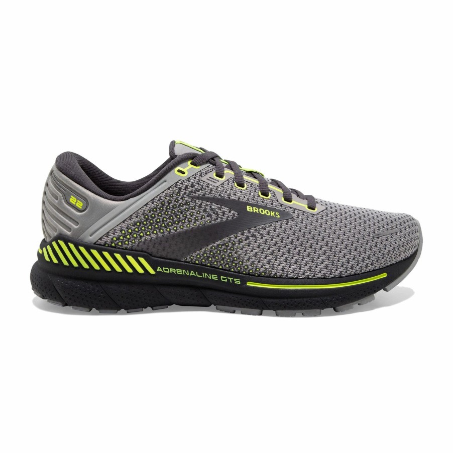 * Brooks Men'S Adrenaline Gts 22 (068 -Grey/Pearl/Nightlife) Footwear