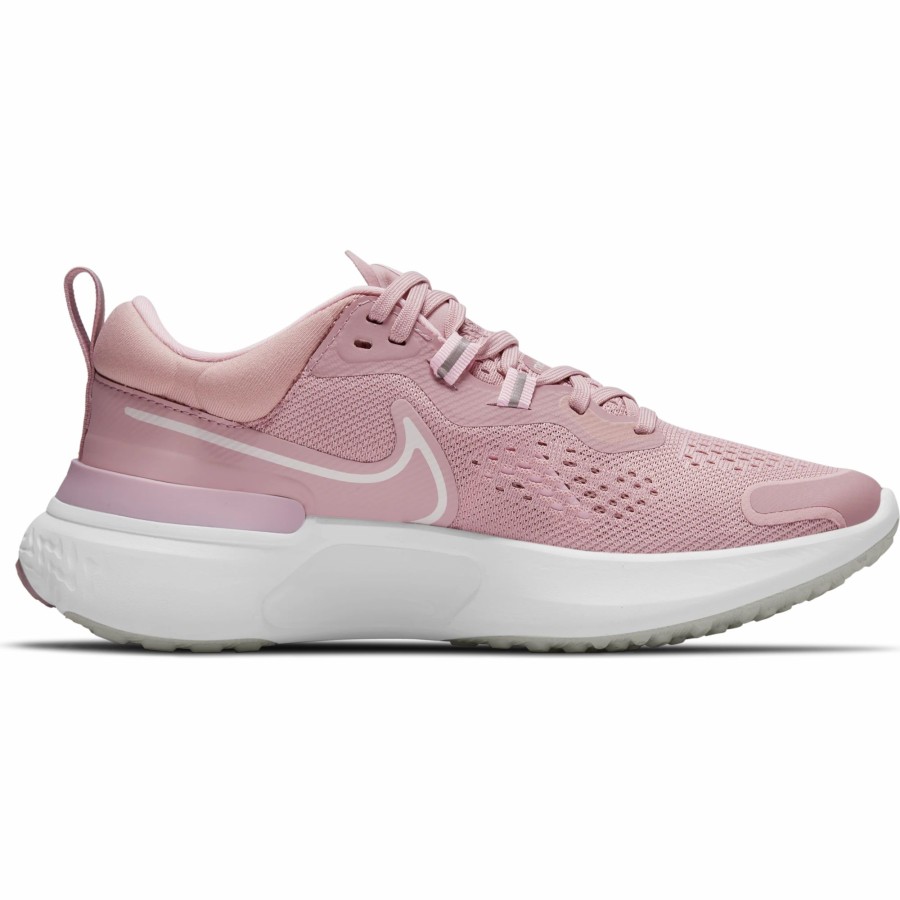 * Nike Women'S React Miler 2 (500 Plum Chalk/White-Pink Foam) Footwear