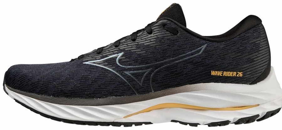 * Mizuno Men'S Wave Rider 26 (9Zmg Odyssey Grey/Metallic Grey) Footwear