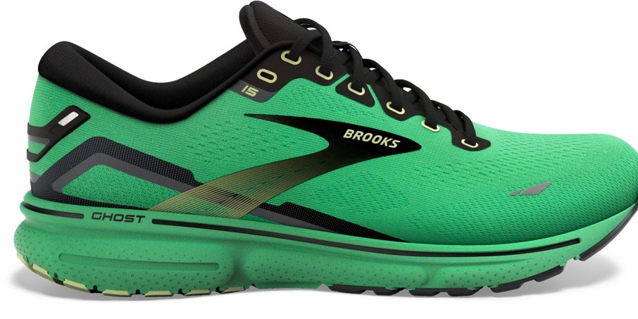 * Brooks Men'S Ghost 15 (360 Green/Black/Sharp Green) Footwear