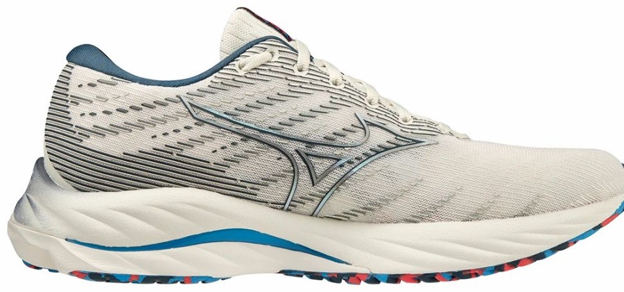 * Mizuno Women'S Wave Rider 26 (0D73 Snow White/Silver) Footwear