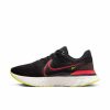 * Nike Men'S React Infinity Run Flyknit 3 (007 Black/Siren Red/Team Red/Volt) Footwear