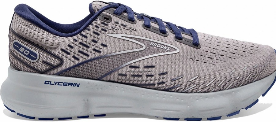 * Brooks Men'S Glycerin 20 (070 Alloy/Grey/Blue Depths) Footwear