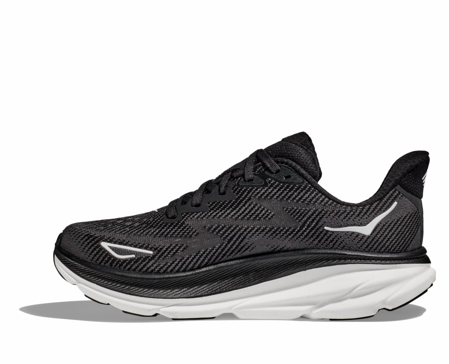 * Hoka Women'S Clifton 9 (Bwht Black/White) Footwear