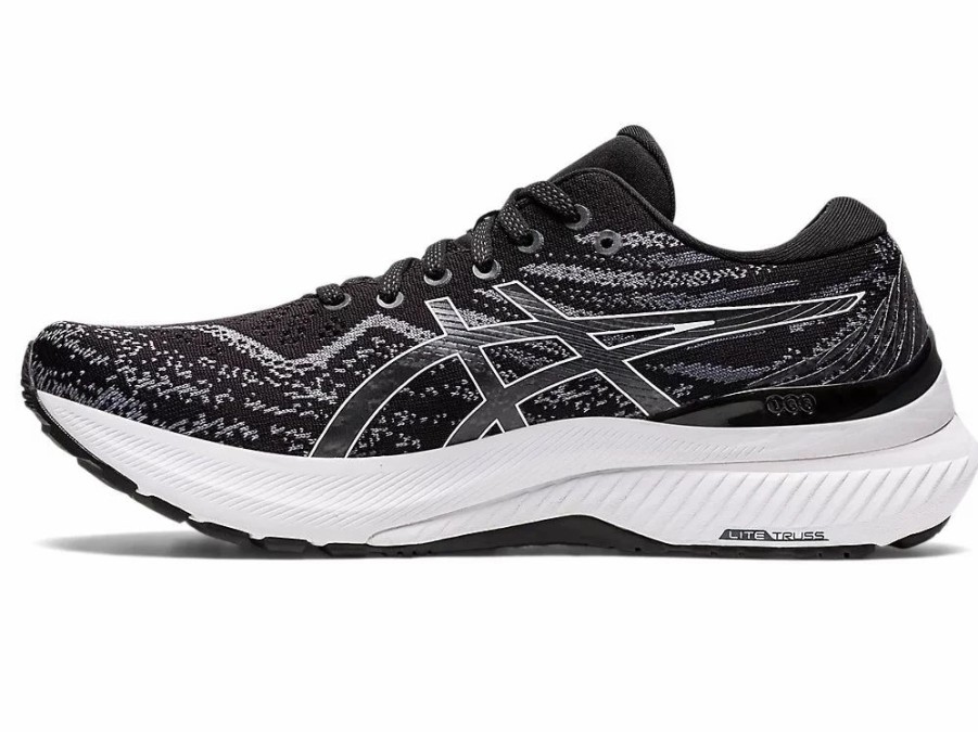 * Asics Women'S Gel-Kayano 29 Wide (002 Black/White) Footwear