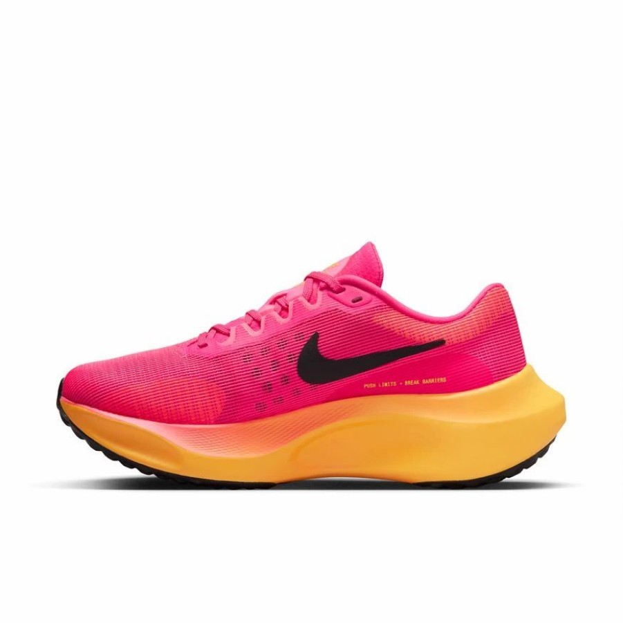 * Nike Women'S Zoom Fly 5 (601 Hyper Pink/Black/Laser Orange) Footwear