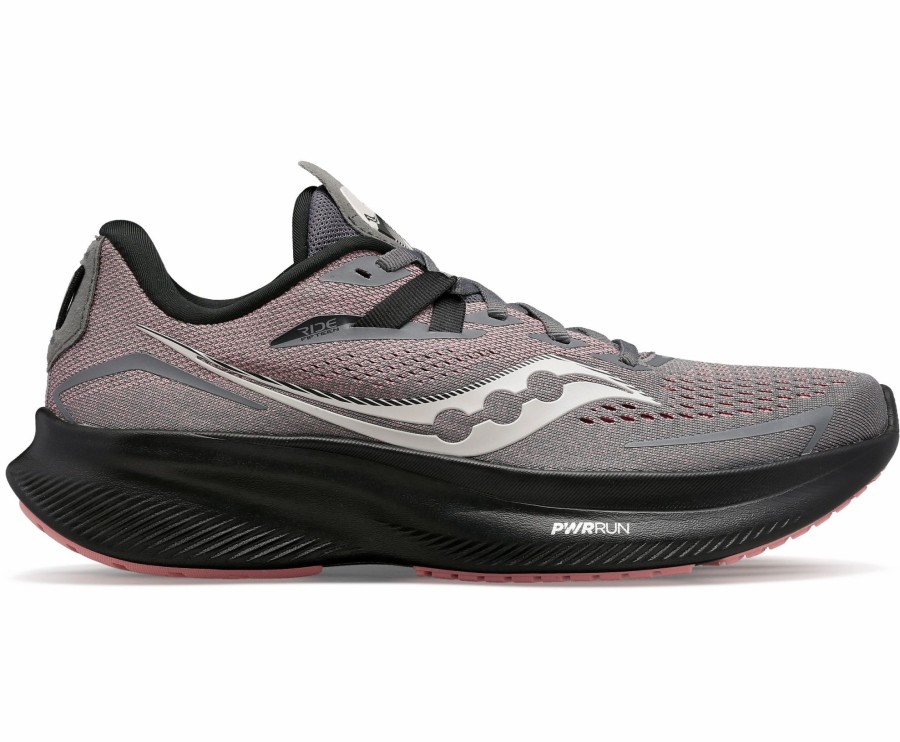 * Saucony Women'S Ride 15 (22 Charcoal/Shell) Footwear