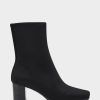 * Aerosoles Miley Black Faux Suede Ankle Boots