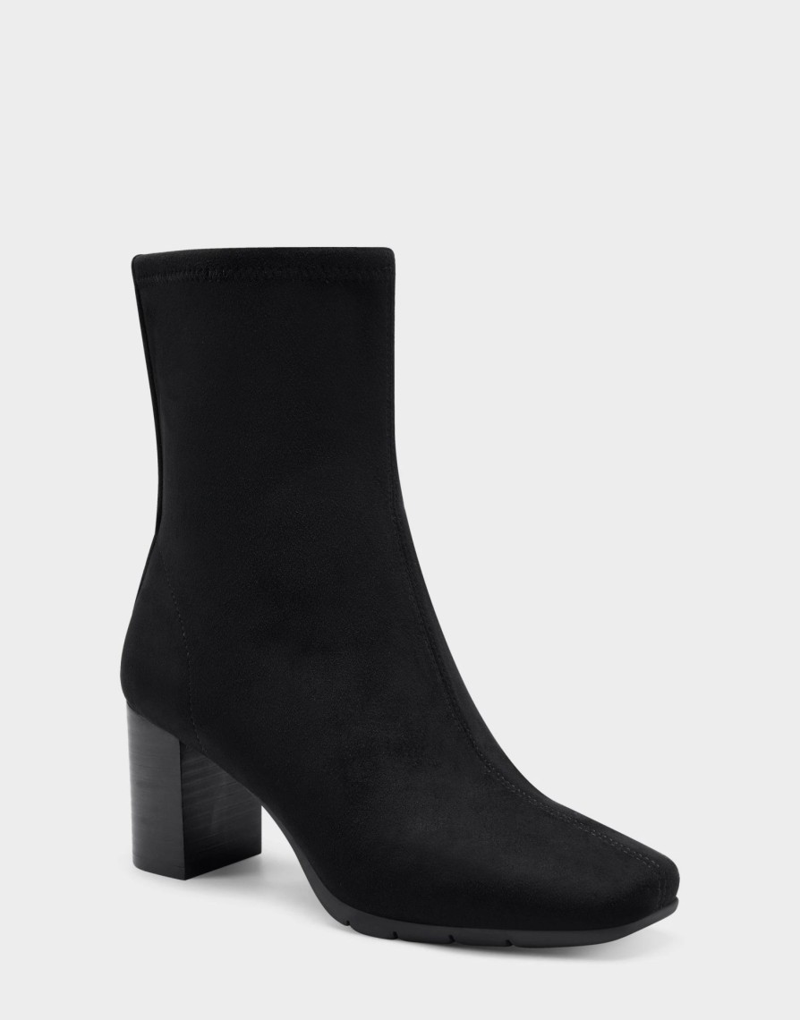 * Aerosoles Miley Black Faux Suede Ankle Boots