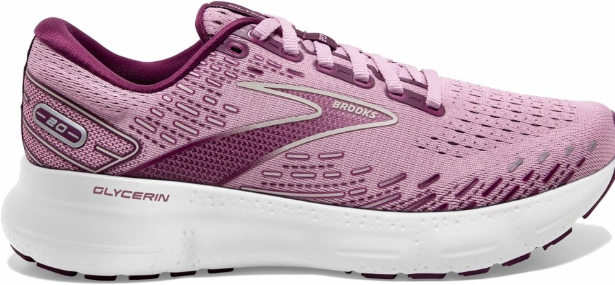 * Brooks Women'S Glycerin 20 (577 Mauve/Grape Wine/Grey) Footwear