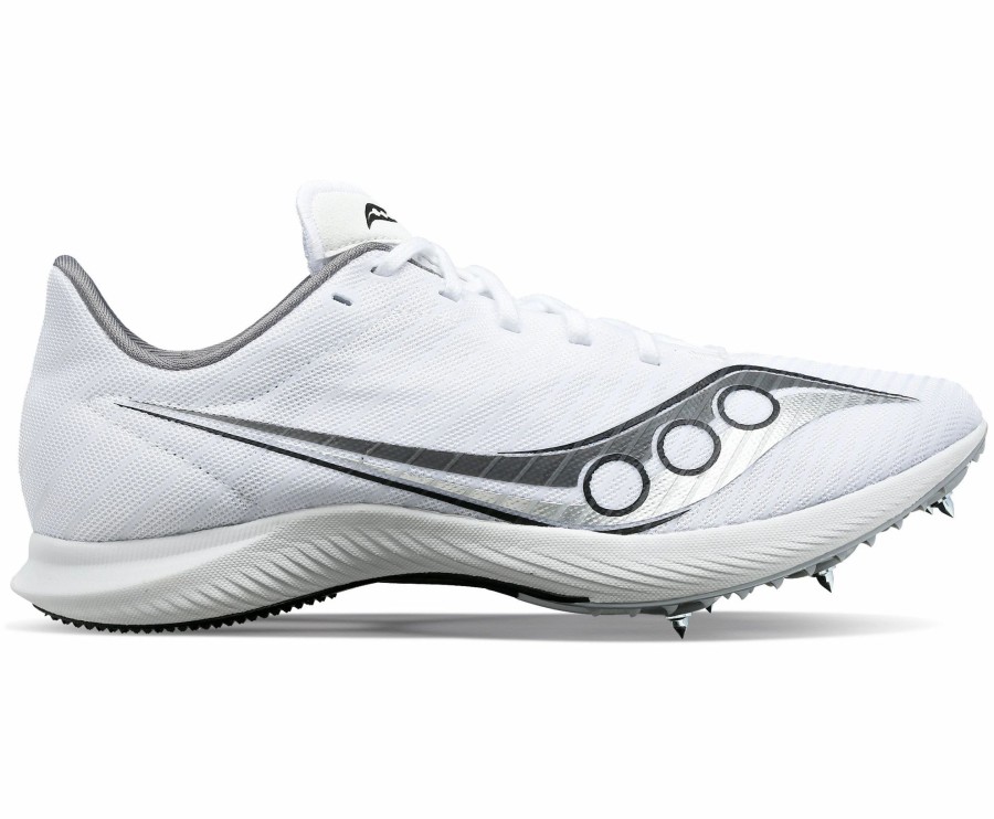 * Saucony Men'S Velocity Mp (01 White/Silver) Footwear