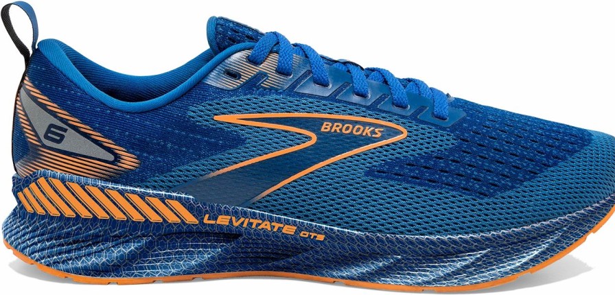 * Brooks Men'S Levitate Gts 6 (405 Classic Blue/Orange) Footwear