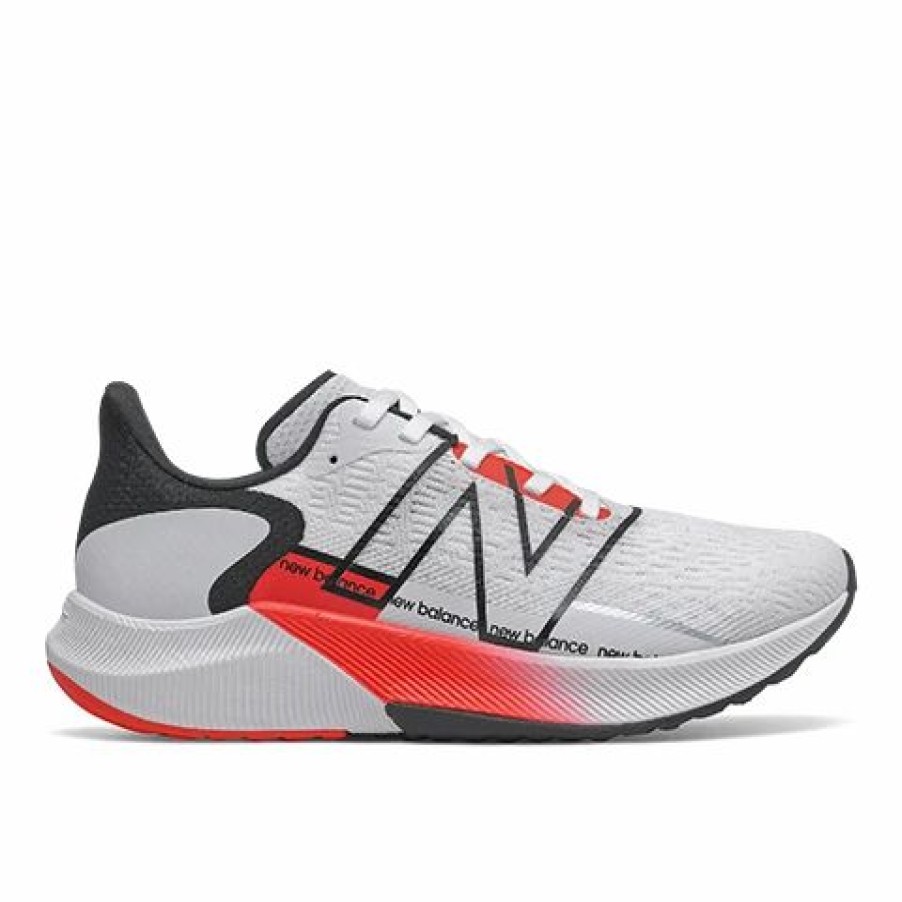 * New Balance Women'S Fuelcell Propel V2 (Wr White/Neo Flame) Footwear