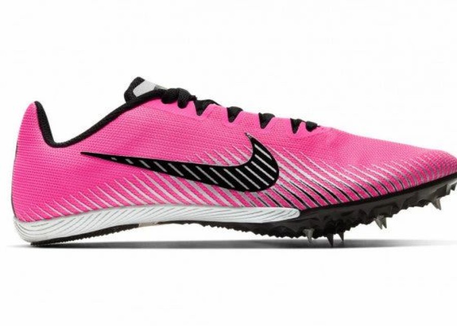 * Nike Women'S Zoom Rival M 9 (602 Pink Blast/Black-Metallic Silver) Footwear