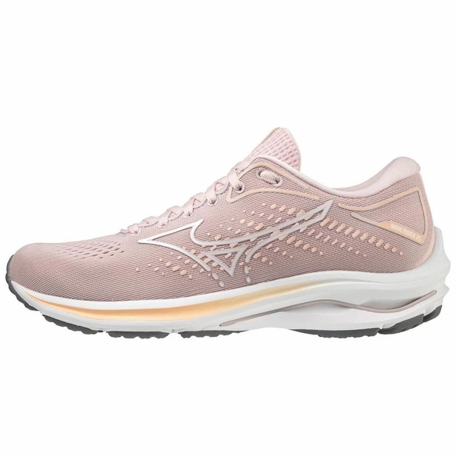 * Mizuno Women'S Wave Rider 25 (6K00 Pale Lilac-White) Footwear