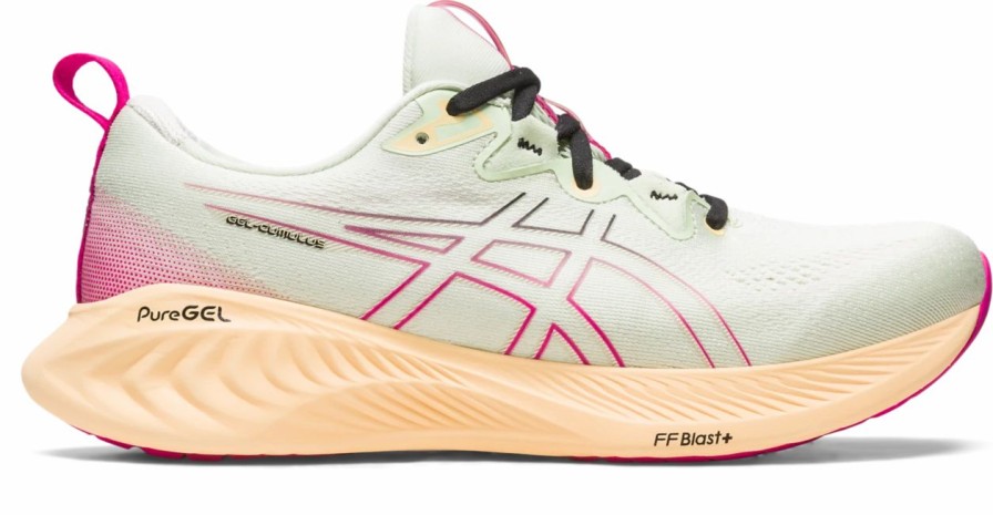 * Asics Women'S Gel-Cumulus 25 (300 Whisper Green/Pink Rave) Footwear