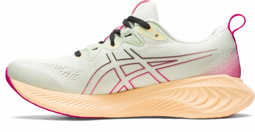 * Asics Women'S Gel-Cumulus 25 (300 Whisper Green/Pink Rave) Footwear